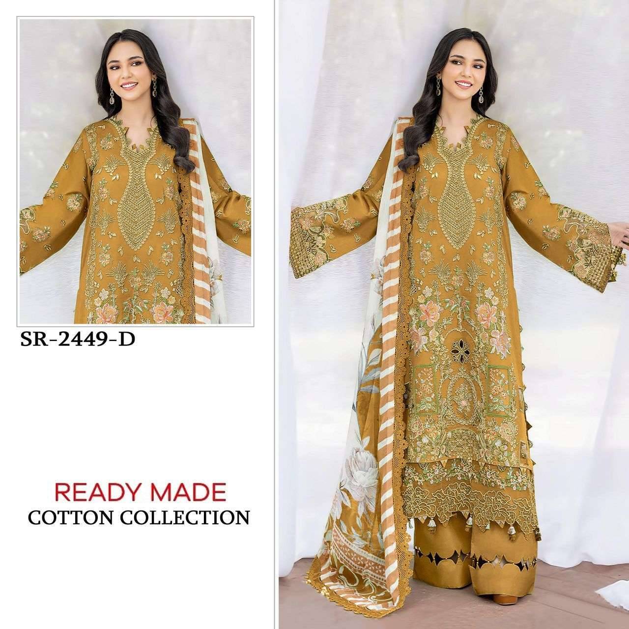 2449 Colors BY Shree fabs 2449 a TO 2425 d SERIES Pakistani Stylish Beautiful Colourful Printed & CAMRIC COTTON readymade Dresses At Wholesale Price